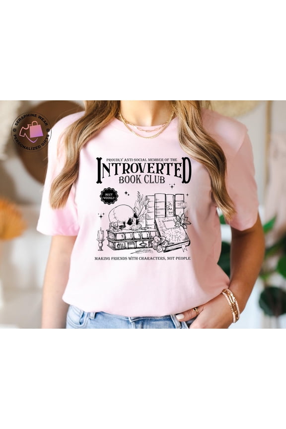 Bookish Shirt, Introverted Book Club Shirt, Book Lover Tee, Bookworm Gifts, Librarian Shirt, Literature Tee, Book Lover Gift, Library Shirt All Size S-5Xl