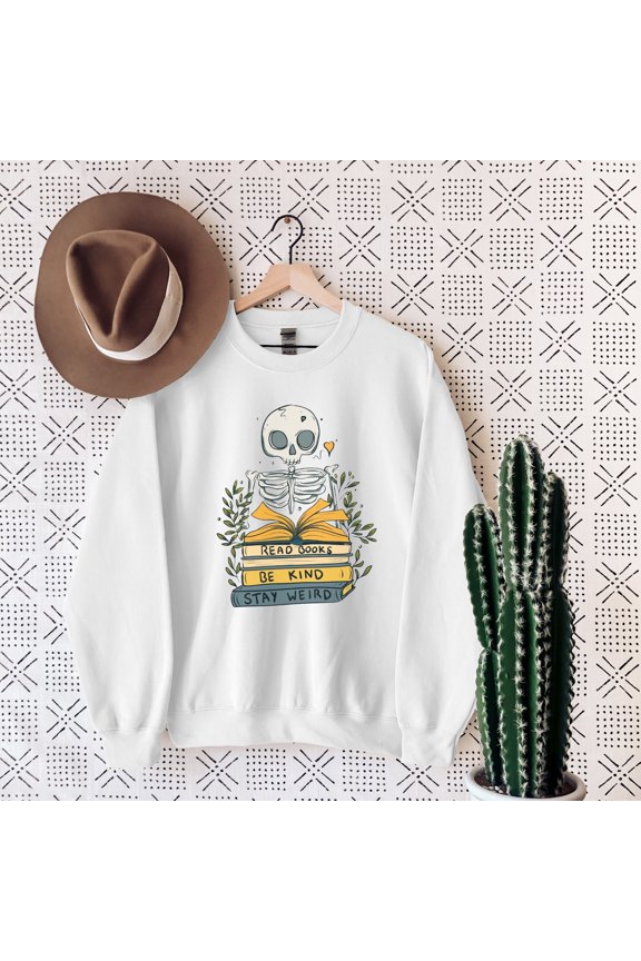 Bookish T-Shirt, Bookworm Crewneck T-Shirt, Book Nerd Shirt, Book Lover Shirt, Bookish Gif