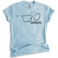 thumbnail image 1 of Bookish T-shirt, Unisex Women's Men's Shirt, Glasses T-shirt, Reading T-shirt, Hipster Tee, Book Lover Tee, Heather Light Blue, Medium, 1 of 6