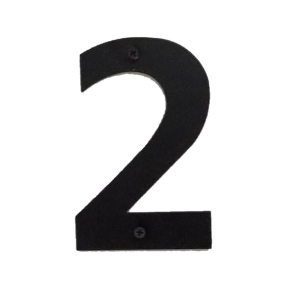 Bookishbunny 12 inch Black Large Numbers Iron Metal Home Business House Street Address