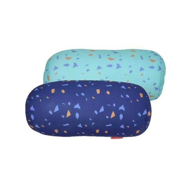 Bookishbunny 2 Pack Micro Bead Roll Bed Chair Car Cushion Neck Head Soft Support Back Pillow