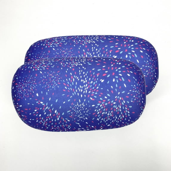 2 Pack Bookishbunny Micro Bead Roll Bed Chair Car Cushion Neck Head Soft Support Back Pillow