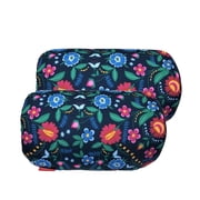 2 Pack Bookishbunny Micro Bead Roll Bed Chair Car Cushion Neck Head Soft Support Back Pillow