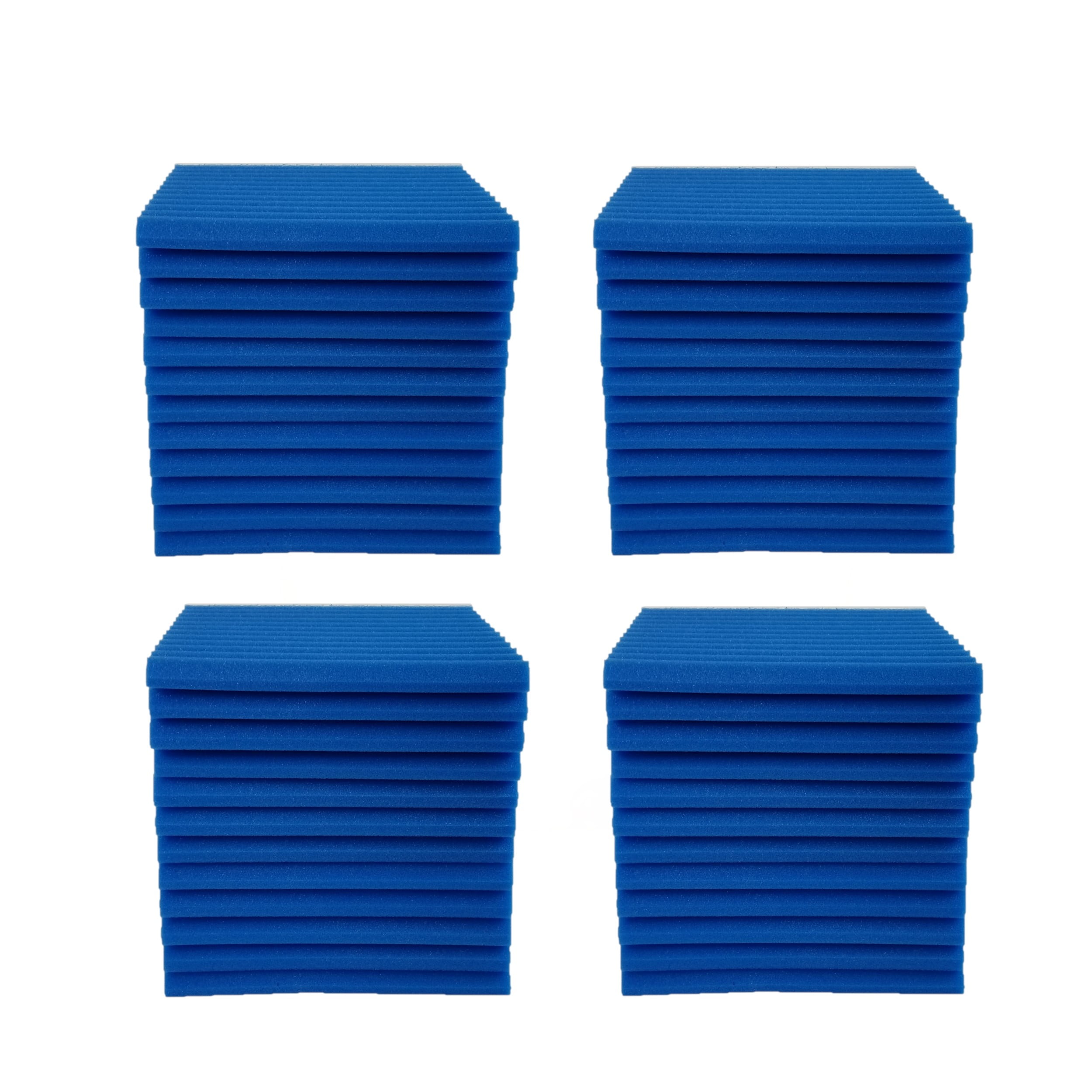 Bookishbunny 48 Packs Acoustic Foam Tiles Wall Record Studio Sound Proof 12 x 12 x 1 inch Panels