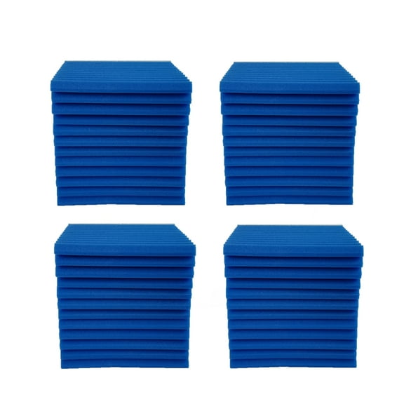 Bookishbunny 48 Packs Acoustic Foam Tiles Wall Record Studio Sound Proof 12 x 12 x 1 inch Panels