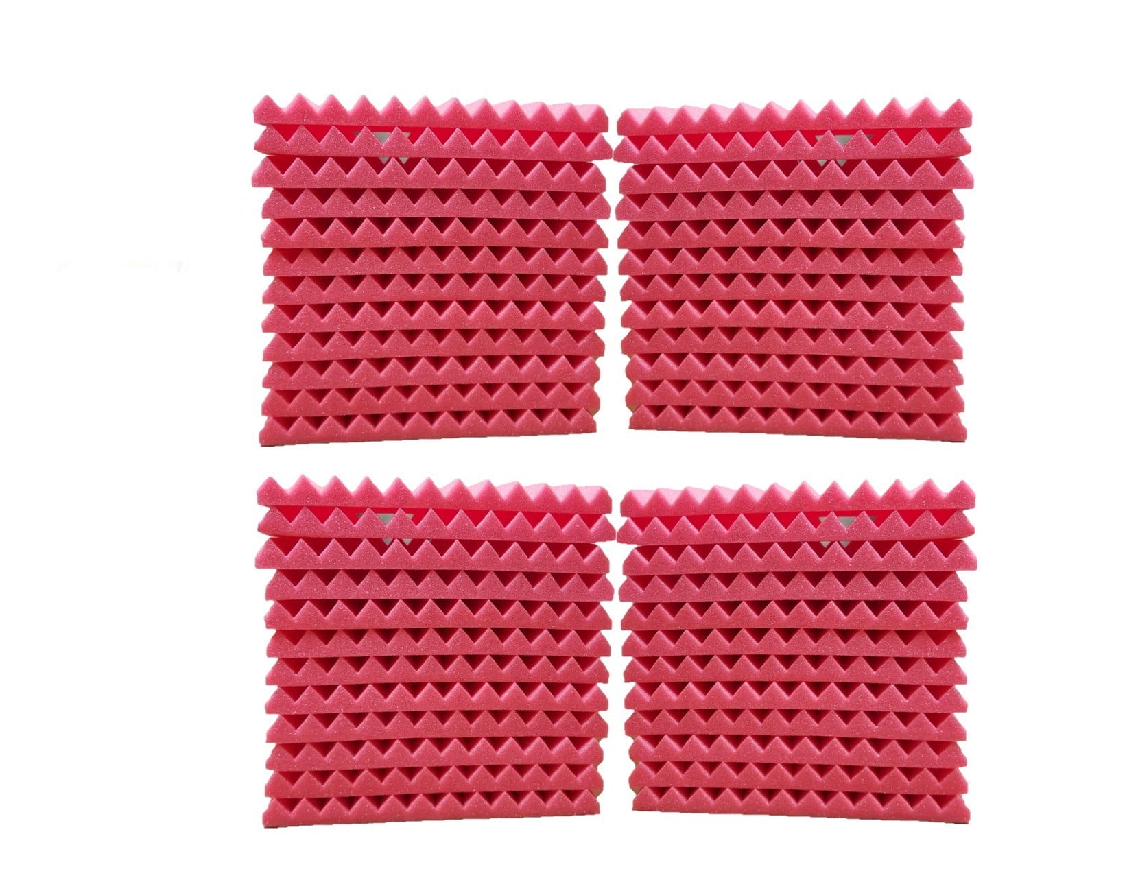 Bookishbunny 48 Packs Acoustic Foam Tiles Wall Record Studio Sound Proof 12 x 12 x 1 inch Panels