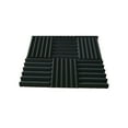 thumbnail image 1 of Bookishbunny 6 Pks 12 x 12 x 2" Acoustic Foam Panels Wall Record Studio Soundproofing Damping Fire Resistant Black, 1 of 5
