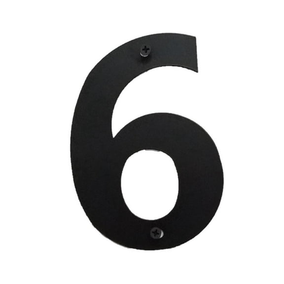 Bookishbunny 6 inch Black Numbers Iron Metal Home Business House Street Address