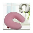 thumbnail image 1 of Bookishbunny Child Size or Small Adult Soft Memory Foam U Shape Travel Pillow Pink, 1 of 7