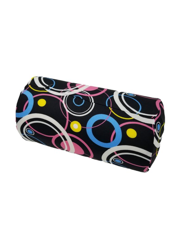 Colorful Memory Foam Roll Tube Round Neck Pillow Various Pattern