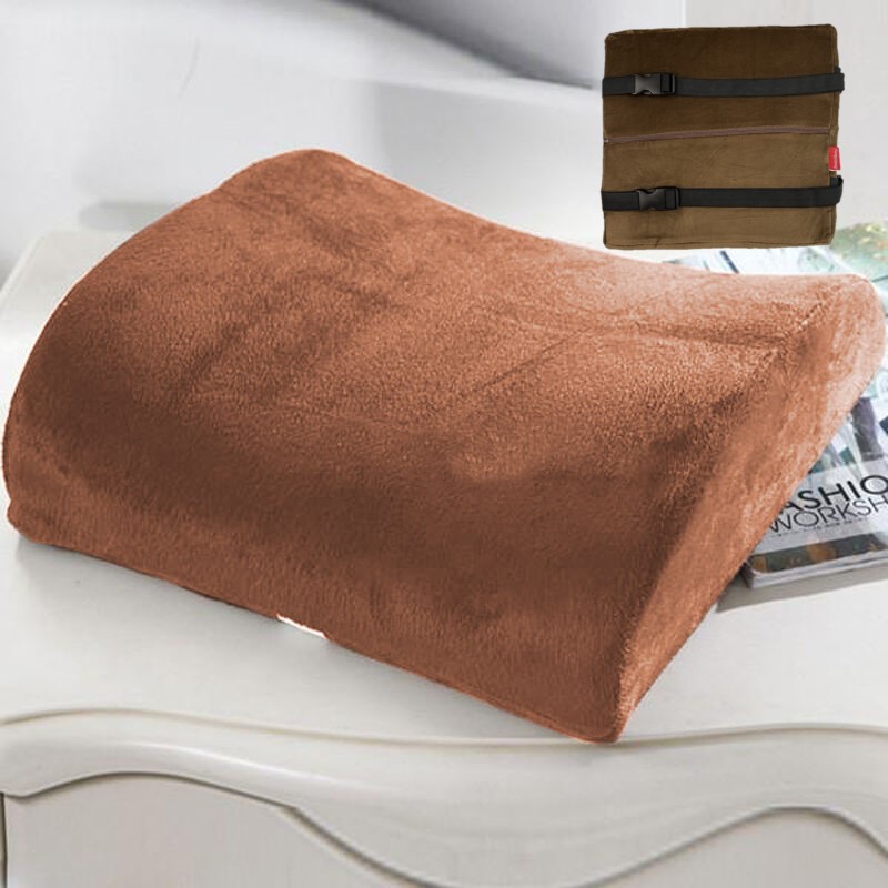 Bookishbunny Comfortable Temperature Proof Memory Foam Lumbar Back Support Cushion Sciatica Pain