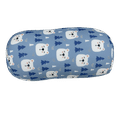 thumbnail image 2 of Bookishbunny Micro Bead Roll Bed Chair Cushion – Neck & Head Support Pillow (Blue) 2 of 3