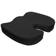 Bookishbunny Premium Memory Foam Coccyx Seat Cushion Support Pillow Sciatica & Pain Relief