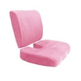 thumbnail image 1 of Bookishbunny Temperature Proof Memory Foam Back Lumbar & Coccyx Support Pillows Two Piece Set Cover Removable, 1 of 7