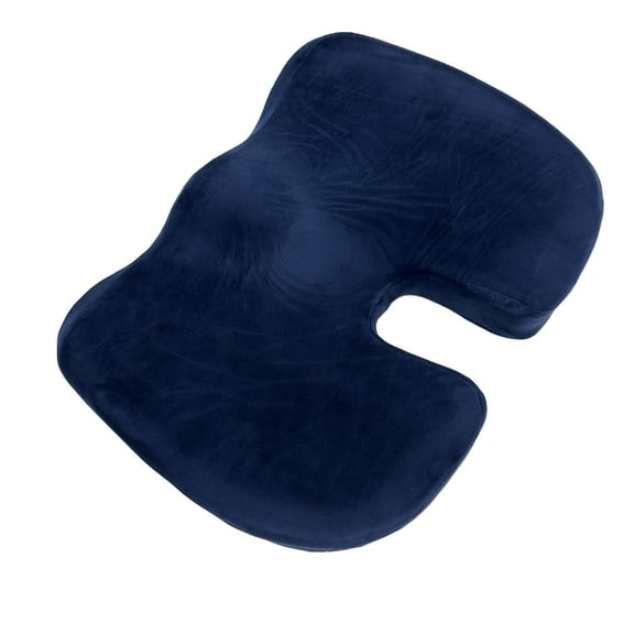 Bookishbunny Temperature Proof Memory Foam Coccyx Seat Cushion Support Pillow Sciatica & Pain Relief Car Office Chair