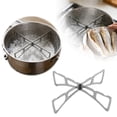 Bookker Stainless Steel Pattern Steamer Rack For Versatile And Wok ...