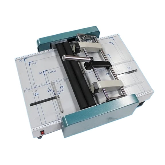 Booklet Pamphlet Broshure Binding Machine Electric Saddle Stapler And Paper Folding Machine 2 In 1 Max A3 Siz ,Easy to Use