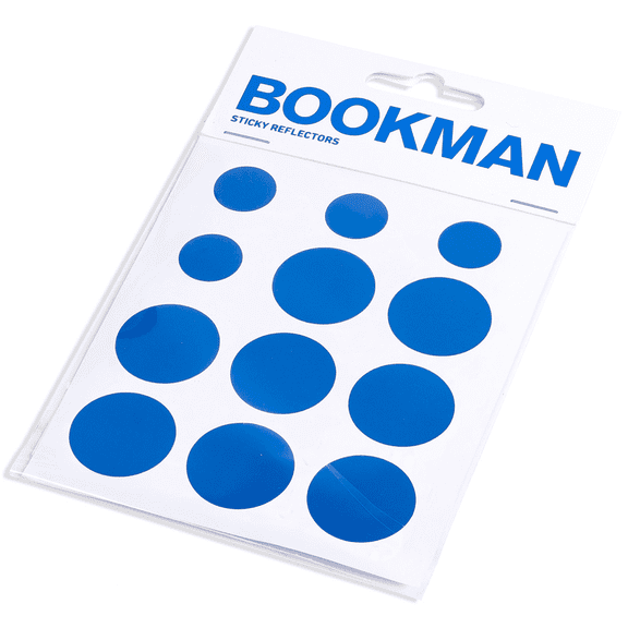 Bookman Bicycle Sticky Frame Reflectors Blue Bike Safety Sticker Road Fixed MTB