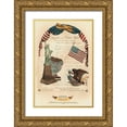 thumbnail image 1 of Bookman, D. 11x14 Gold Ornate Wood Framed with Double Matting Museum Art Print Titled - Let Freedom Ring I, 1 of 4