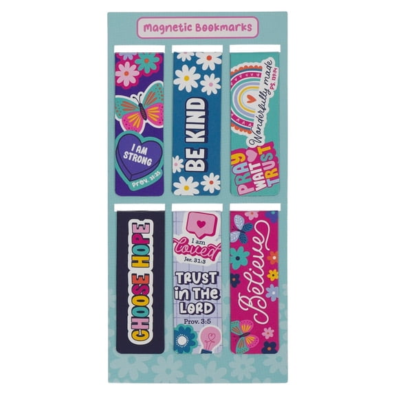 Bookmark Set-Magnetic-I Am Strong Prov. 31:25 (Pack Of 6)