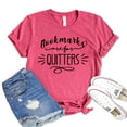 thumbnail image 1 of Bookmarks Are For Quitters Shirt Women's Librarian T-shirt Book Nerd Shirts Love Books Tee Bookmark Gift Teacher Tshirt, 1 of 3