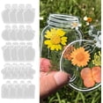 thumbnail image 1 of Bookmarks, Transparent Dried Flower Bookmarks, DIY Bookmarks Craft Set with 20Pcs Pressed Flowers, 20Pcs Clear Glassware Stickers (E), 1 of 6