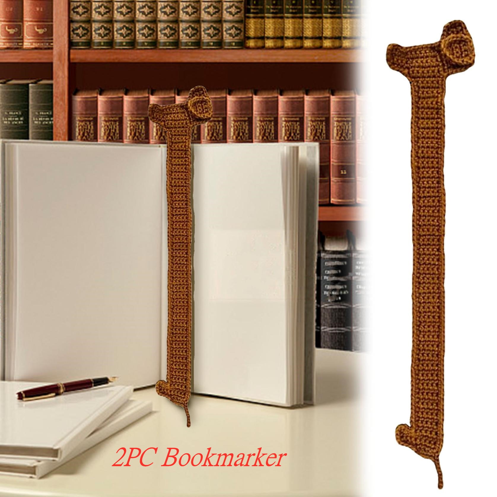 Walmart discount codes: Bookmarks for Women 2PC Dachshund Crochet Dog Bookmark Cute Bookmarks for Women Dachshund Bookmark Unique Bookmarks Dog Knitted Bookmark Book Markers for Women