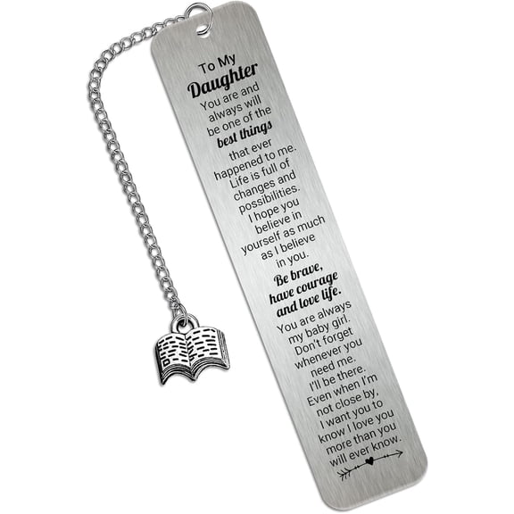 Bookmarks for Women Book Lovers, Thank You for Being One of Them Metal Bookmark Gifts for Teacher Friend Back to School Book Marks for Reading Men