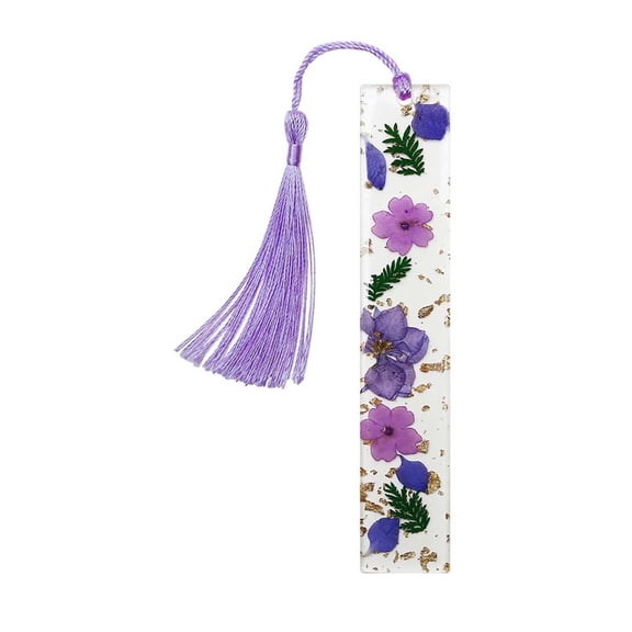 Bookmarks for Women,Durable Handmade Resin Bookmarks for Mothers,Teachers,Friends,Book Lovers on Mother's Day,Teachers' Day,1PC (Purple)