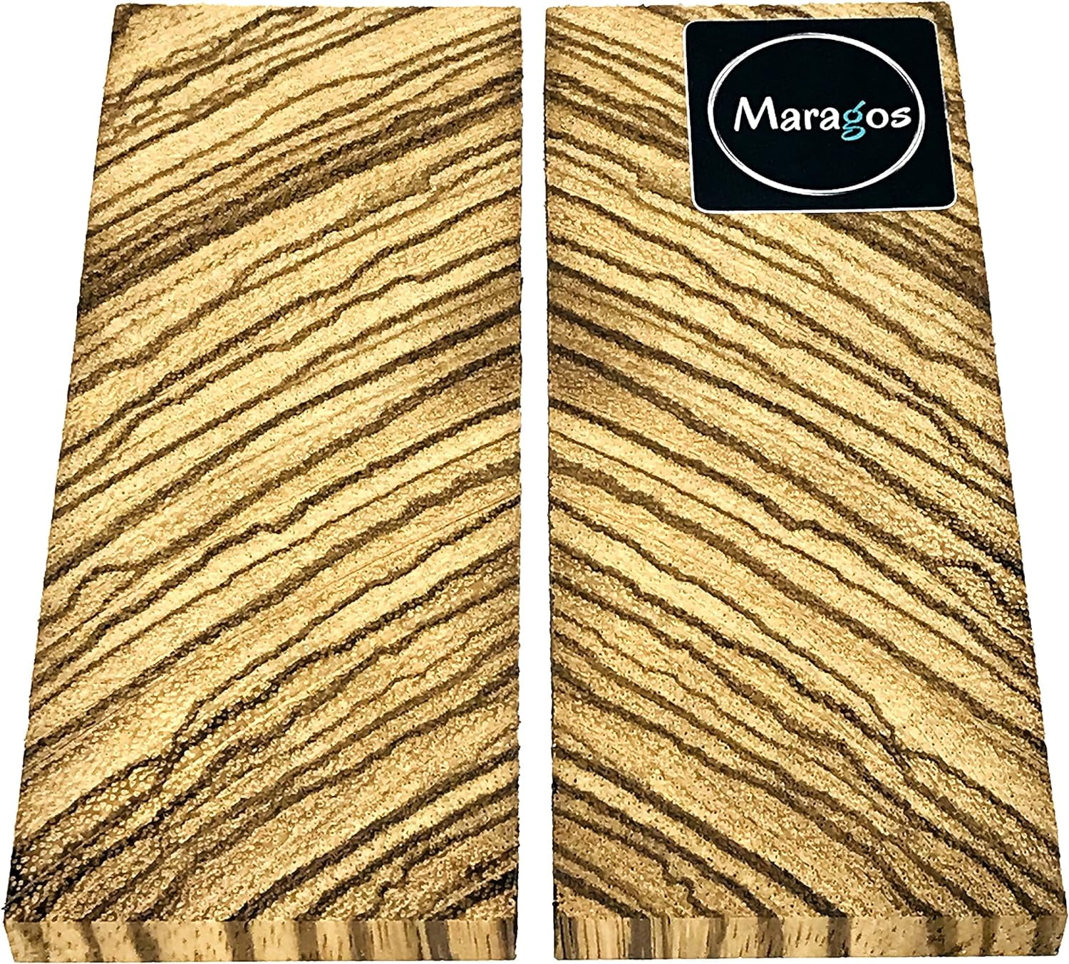 Bookmatched Zebrawood Knifes Scales, Handle Blank Exotic Knife Scales