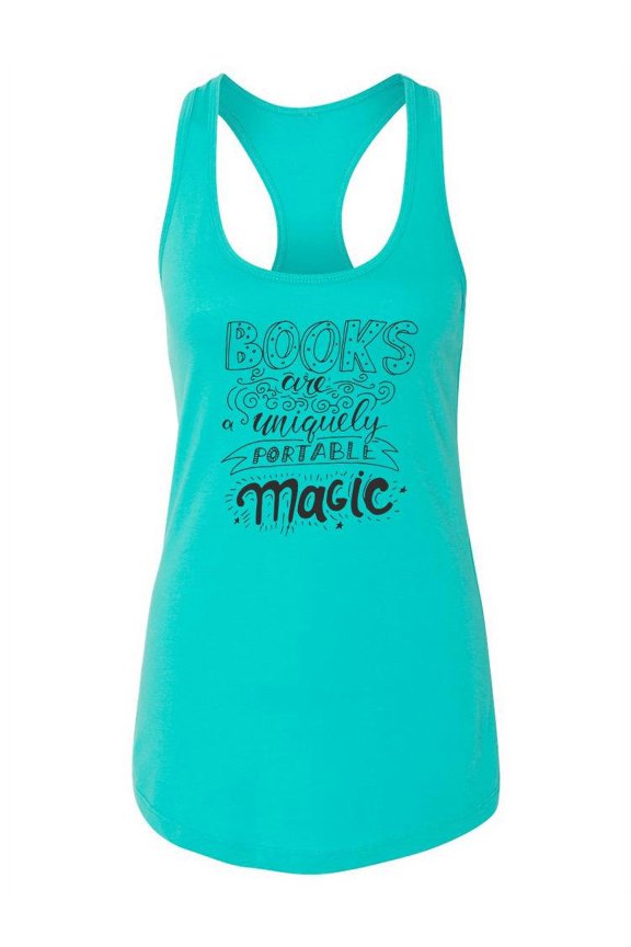 Books Are Portable Magic Racerback Tank Women -Image by Shutterstock, Female Small