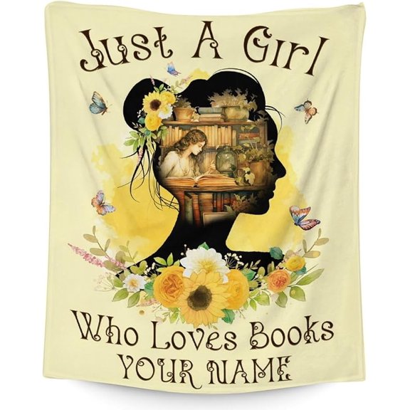 Books Blanket Gifts for Book Lovers - Vintage 50x60 Inches Reading Throw Blanket for Library - Soft Fuzzy Comforter for Couch Sofa Bed - Bedroom Decor for Read Lovers