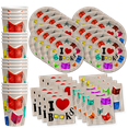 thumbnail image 1 of Books Book Club Birthday Party Supplies Set Plates Napkins Cups Tableware Kit for 16, 1 of 8