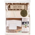 thumbnail image 1 of Books By Hand Designed By Me Blank Cover Bookbinding Kit-Guest Book, Ivory 7"X10.5", 1 of 2