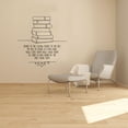 thumbnail image 1 of Books To The Ceiling Books To The Sky - Quotes Pile Of Books Silhouette Reading Vinyl Wall Art Sticker Decal Home Library Hobby Activity Wall Décoration Design Wall Décor Decal Size (10x8 inch), 1 of 3