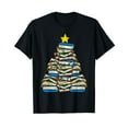 thumbnail image 1 of Books Christmas Tree Reading Xmas Teacher Librarian T-Shirt, 1 of 5