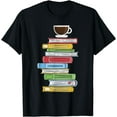 thumbnail image 1 of Books & Coffee - Reading Literature Education T-Shirt, 1 of 4