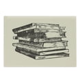 thumbnail image 1 of Books Cutting Board, Vintage Stack of Old Books Pile Text Books Reading Hand Drawn Sketch Print, Decorative Tempered Glass Cutting and Serving Board, in 3 Sizes, by Ambesonne, 1 of 2
