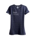 thumbnail image 1 of Books Definition Women's Fashion Relaxed T-Shirt Tee Heather Navy 2X-Large, 1 of 3