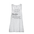 thumbnail image 1 of Books Definition Women's Fashion Sleeveless Flowy Racerback Workout Yoga Tank Top Sport Grey Large, 1 of 3