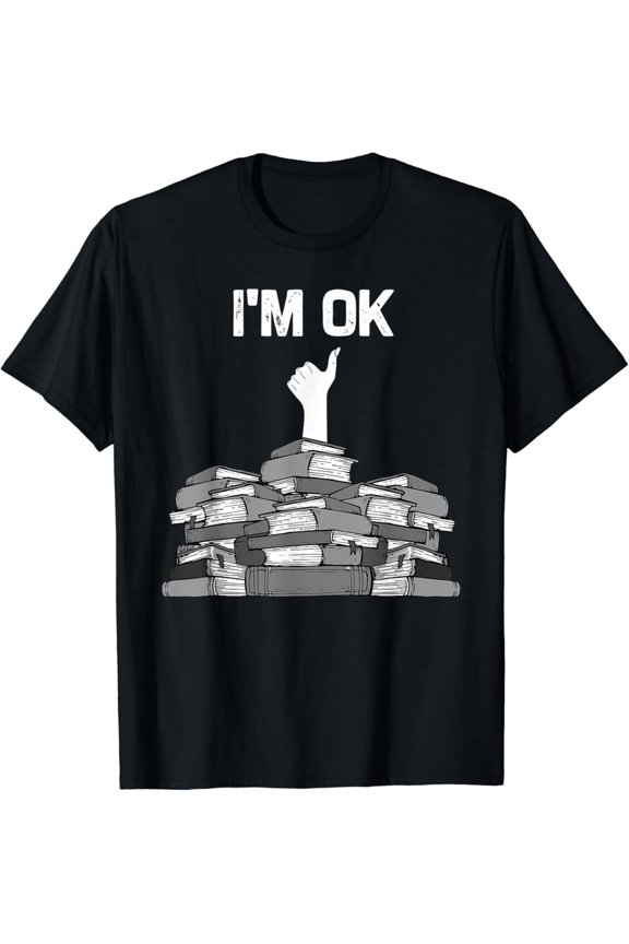Books Design For Men Women Avid Reader Bookworm T-Shirt Size S-5XL