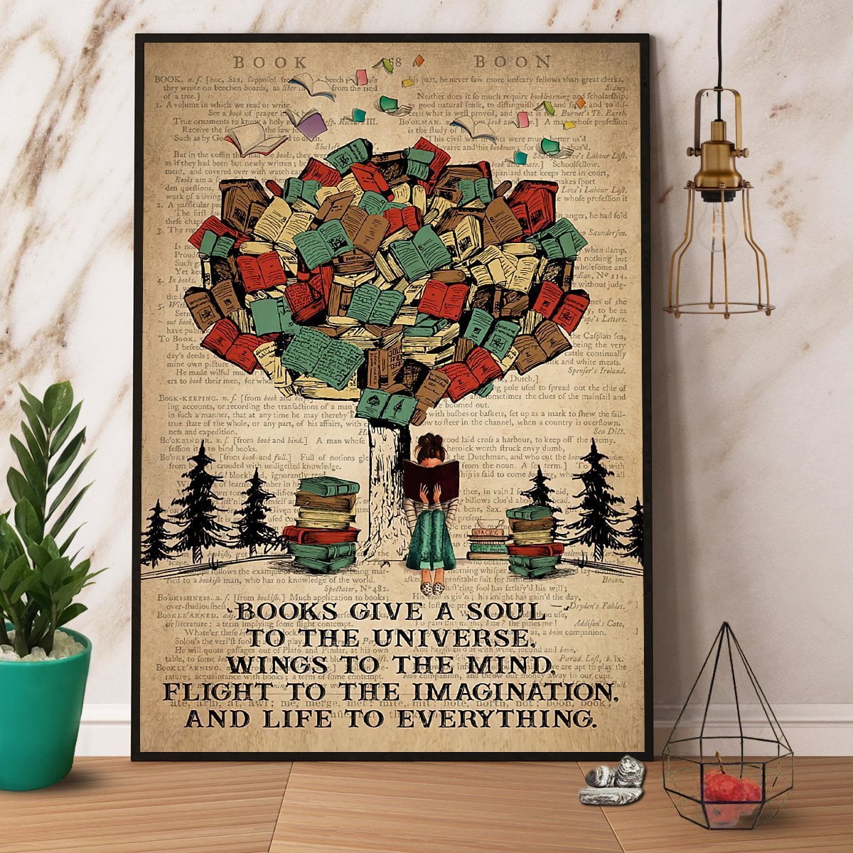 Books Give A Soul To The Universe - Personalized Pillow (Insert Included)
