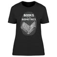 thumbnail image 1 of Books In My Biometrics  T-Shirt Women -Image by Shutterstock, Female Large, 1 of 2