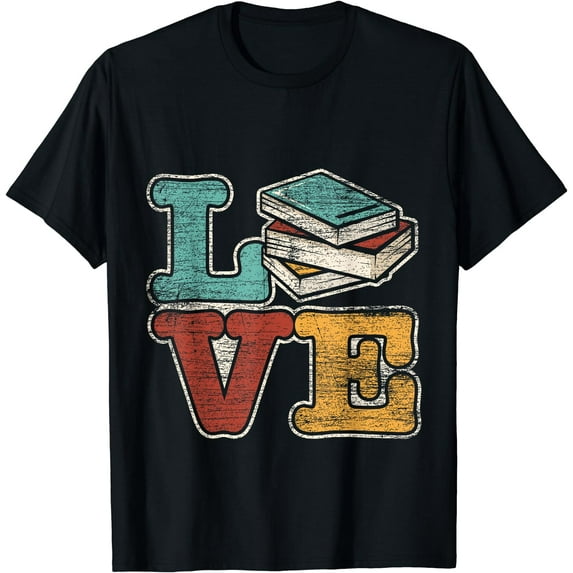 Books Lover Reader Library Bookworm Gift Idea Reading T-Shirt Black 3X-Large