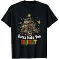 thumbnail image 1 of Books Make You Bright Books Christmas Tree Merry Xmas T-Shirt, 1 of 4