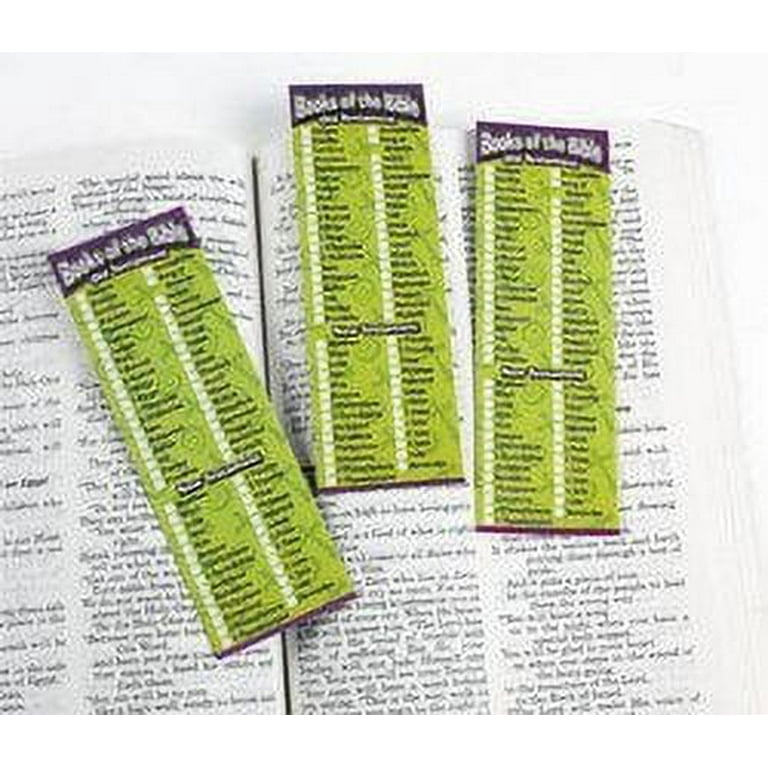 Books of The Bible Bookmarks - Stationery - 24 Pieces
