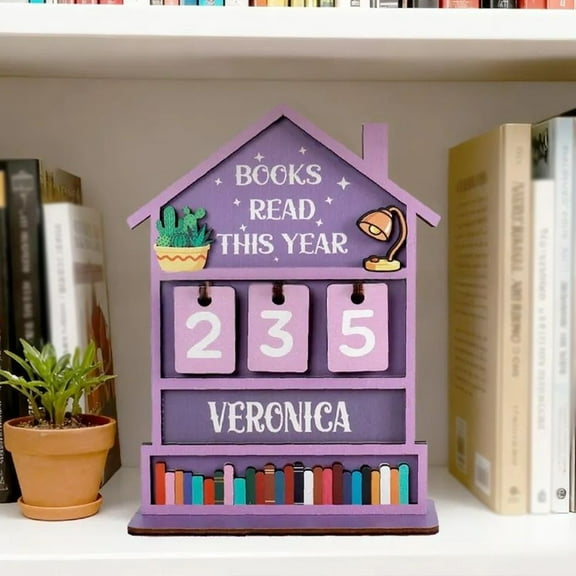 Books Read This Year Counter Sign,Book Tracker Sign for Reading,Book Lovers Gifts,For Teachers,Librarians & Readers,Custom Bookish Gifts for Women