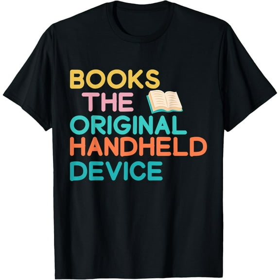 Books The Original Handheld Device Book Librarian T-Shirt
