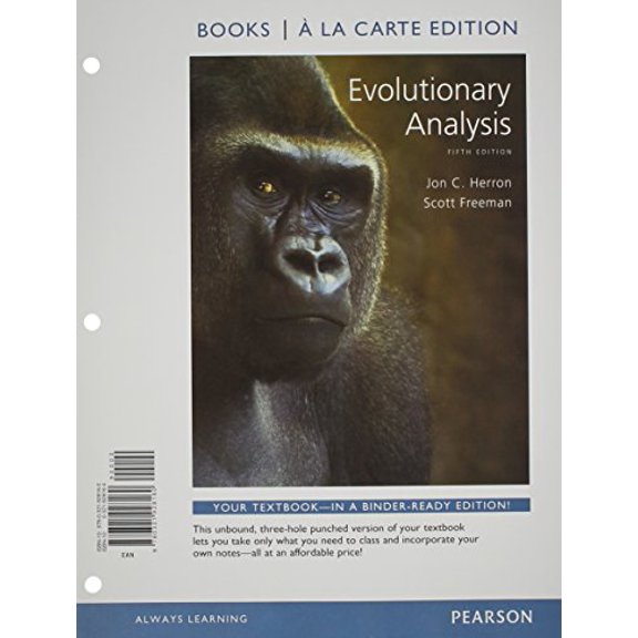 Pre-Owned Evolutionary Analysis (Books a la Carte), 9780321928160, 0321928164, Paperback, 5 edition