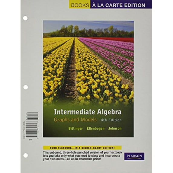 Pre-Owned Books a la Carte Intermediate Algebra: Graphs and Models, Books a la Carte, (Loose Leaf)